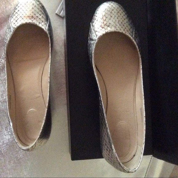 JCREW Collection Metallic Janey Snake Skin EUC 7 - Picture 4 of 8